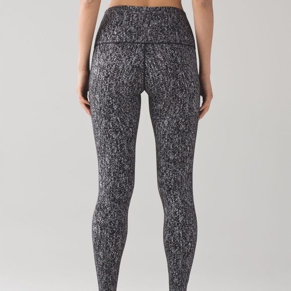 Lululemon High Times Pant Luon Suited Jacquard Black White 2 - Picture 3 of 6